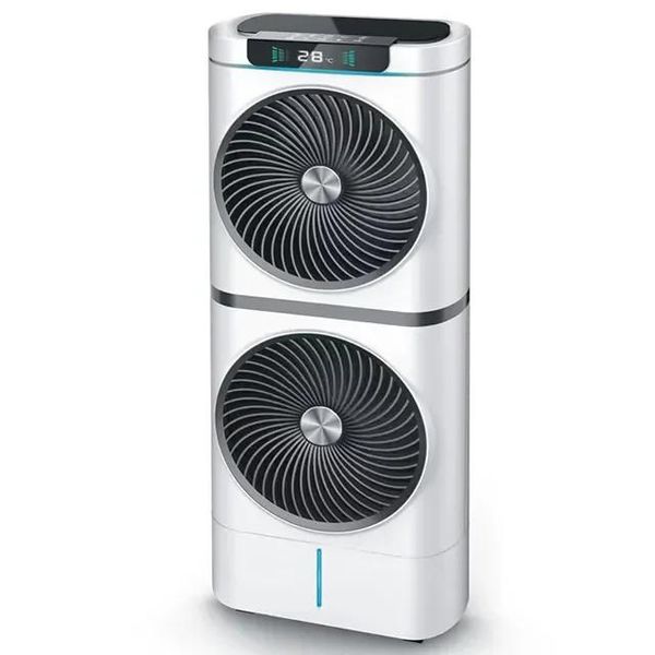White, Black Indoor &amp; Outdoor Remote Controlled Floor Fan