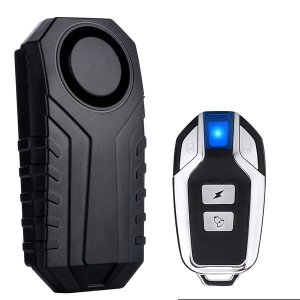 Bike Scooter Alarm-Wireless Anti-Theft Alarm with Remote, Vibration Sensor