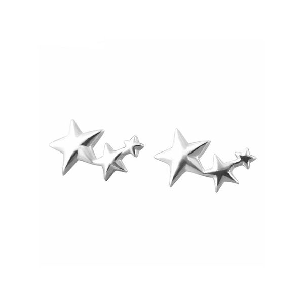 Shiny Star Shaped Stud Earrings