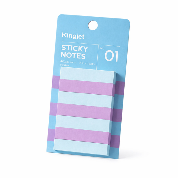 Pack of 700 Sheet - Sticky Note Strips - Blue &amp; Purple