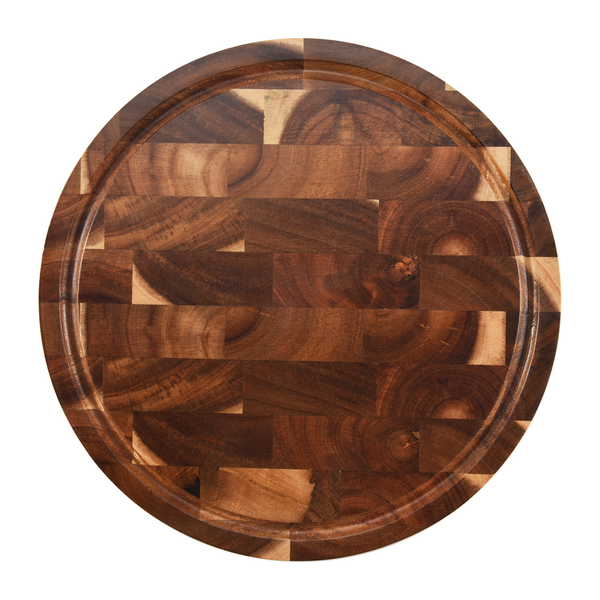 Acacia Wood End Grain Cutting Boards Block Round Wood Chopping Boards