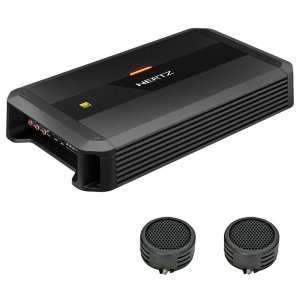 Hertz DP4.400 Dieci Series 500w 4 Channel Amplifier &amp; Evo Tweeters
