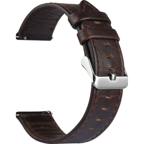 FocusFit Garmin Venu/Vivoactive 3/Approach 20mm QuickRelease Leather Strap