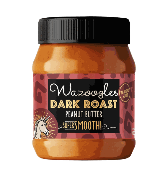 Wazoogles Peanut Butter Dark Roast Super Smooth 400g