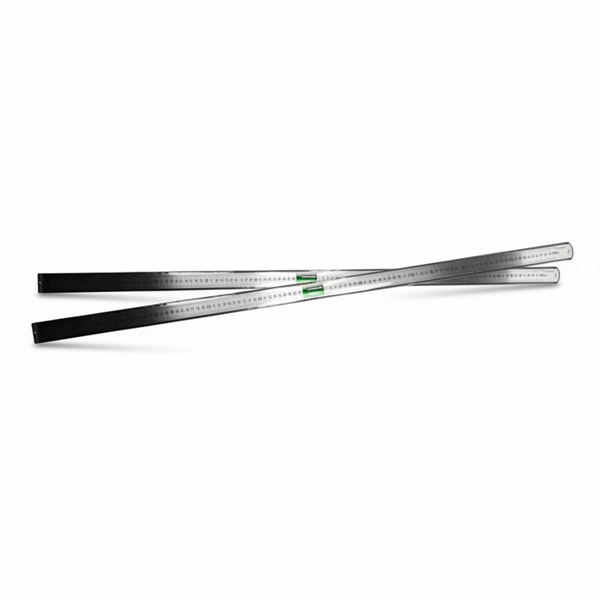 Kaufmann Steel Ruler 1000mm for Precision Measuring - 2 Pack