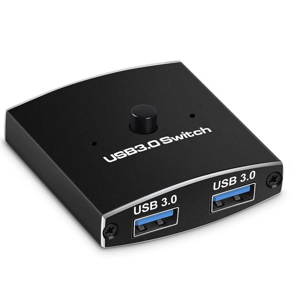 USB Switch USB 3.0 Two-Way Sharer for Printer Keyboard Mouse Sharing