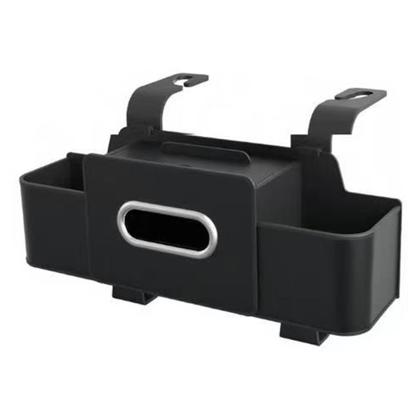 SUITU Car Storage Box Back Seat Storage Organizer with Tissue Box Holder
