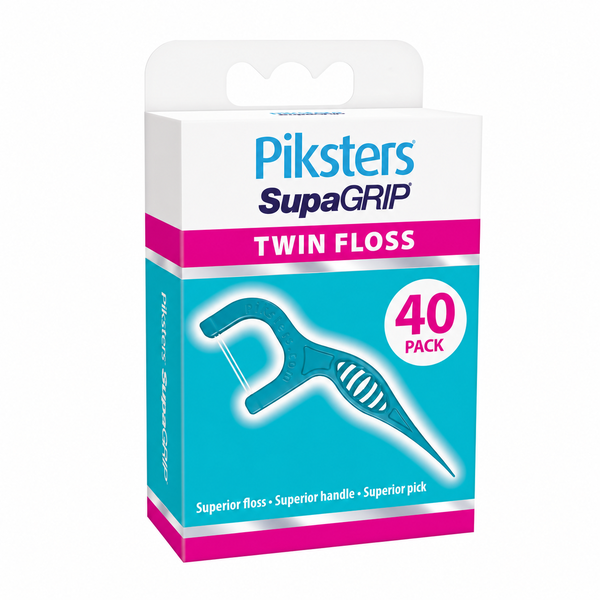 Piksters SupaGRIP Floss Picks Twin 40pk