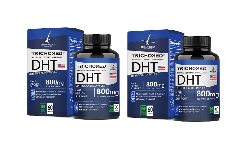 Trichomed DHT blocker capsules for hair loss - 2 month supply