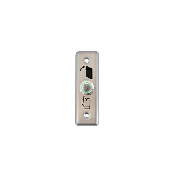Securi-Prod Slimline Push Button with Illumination NO and Com