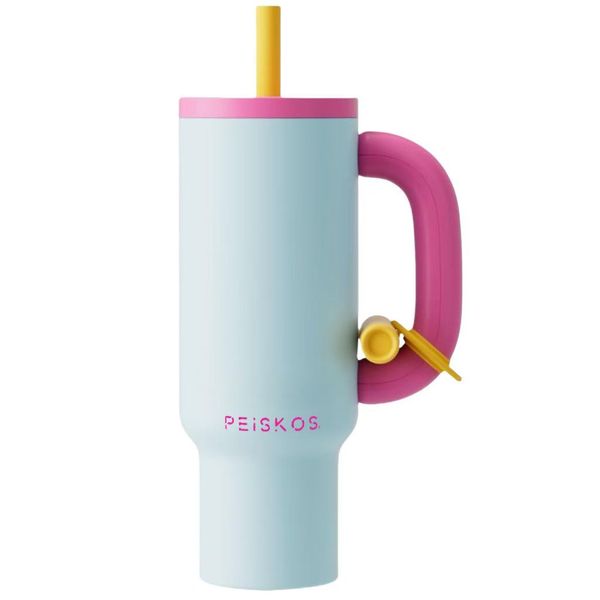 PEISKOS 40 OZ 1200ml Dopamine Colored Insulated Water Bottle Flask Tumbler