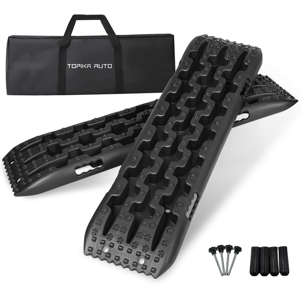 TopikaAuto - 2PC Off-Road Traction Boards for Sand&amp;Mud Recovery, 3.5T Load