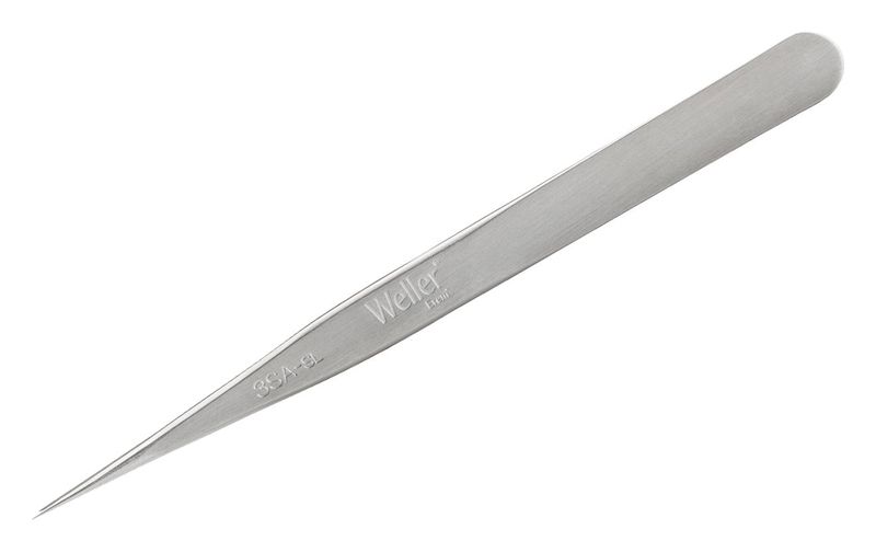 Weller Erem (3SASL) Tweezer, Economic, Straight, 121 mm, Stainless Steel