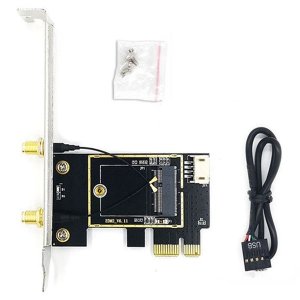 NGFF M.2 to PCIE Adapter Card Supports Wireless Network