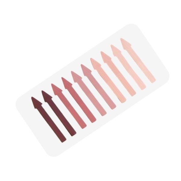 200 Sheets Gradual Color Arrow Index Tabs With Transparecy - Nudes