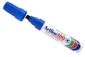 Artline - EK 100 Chisel Point Industrial Marker 12mm - Blue
