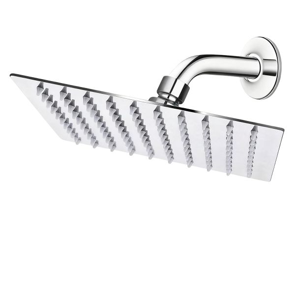 20cm Rainfall Shower Heads and 30cm Arm 201 Stainless Steel