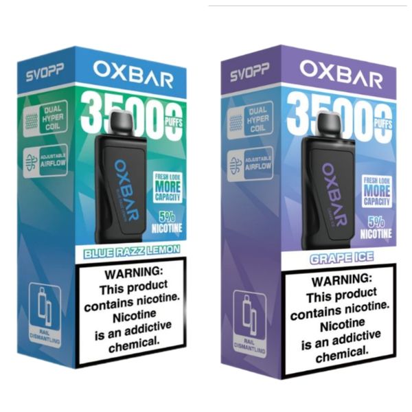 Oxbar SVOPP 35000 Puffs Disposable PODS - Blue Combo (Pack of 2)