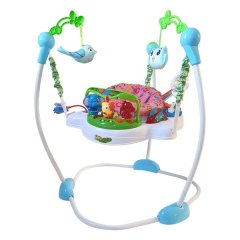 Baby Jumper with 360 Degree Rotating Seat - Jungle Pink