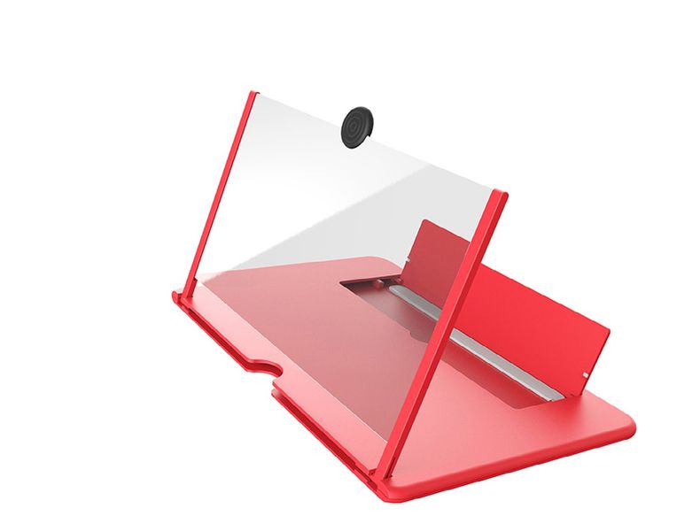 Folding HD phone Smatphone Magnifier Screen Amplifiers-red