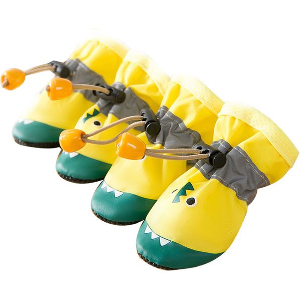 Soft-Sole Waterproof Pet Booties Shoes - Cute Crocodile