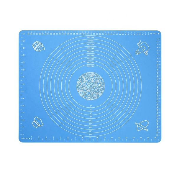 Kneading Silicone Baking Mat - Blue