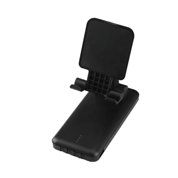 Adjustable Folding Phone Stand with Charger and Power Bank