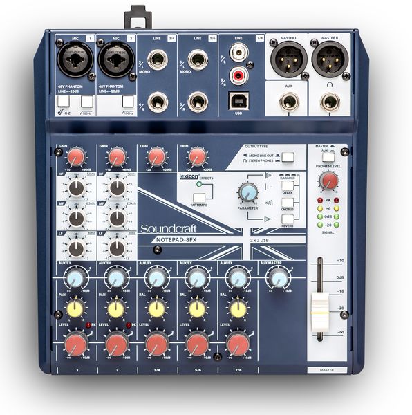 Soundcraft Notepad-8FX - Small Format Analog Mixing Console with Effects