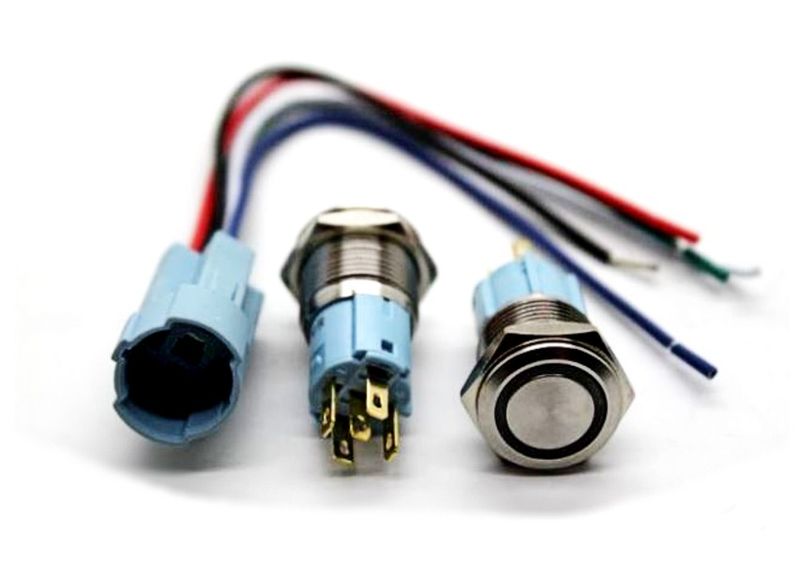 Switch/Round LED Ring /Wiring Harness