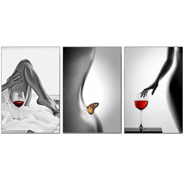 A Sultry And Alluring Scene Grey, Black Wall Art