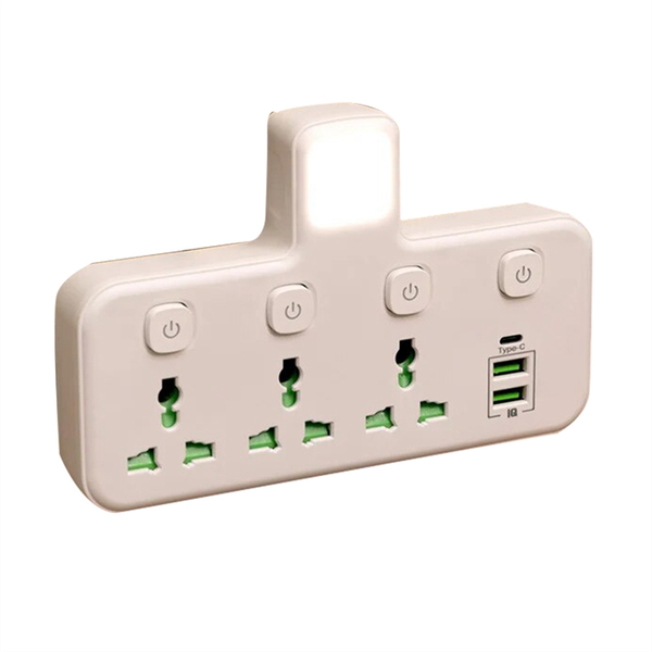 Multi Outlet Power Strip Wall Socket Universal Network Filter US Plug