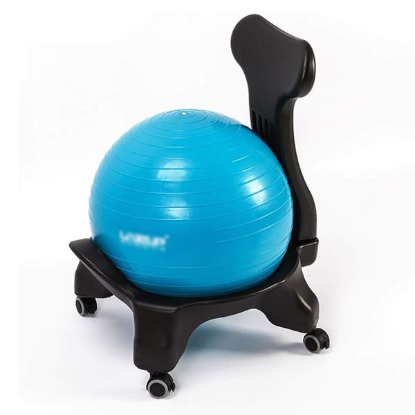 Yoga Ball Chair Exercise Stability Premium Ergonomic Chairs Classic Balance