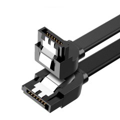 UGreen 30797 SATA III Flat 90 Angle 45cm Data Cab-BK