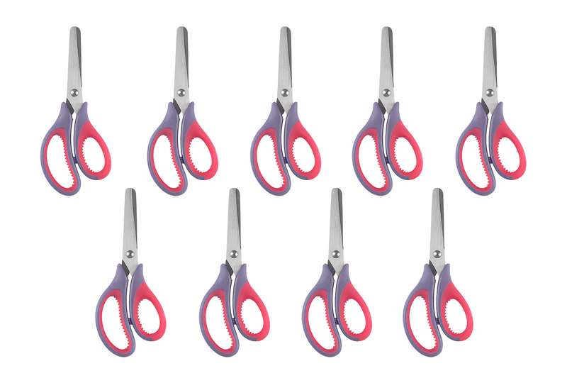 12 x Soft Grip Scissors