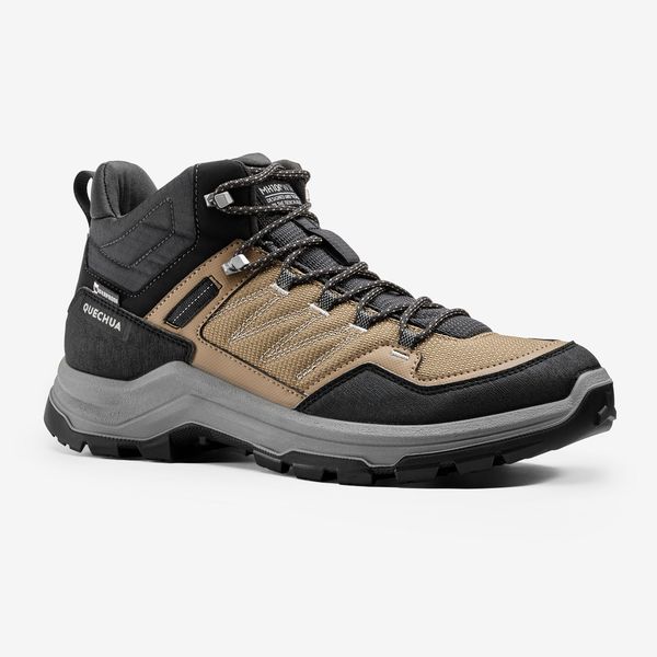 Quechua Men's Waterproof Mountain Walking Shoes - MH100 Mid - Brown