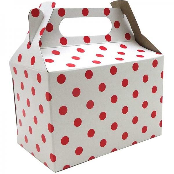 White with Red Dotted Party Box (10)