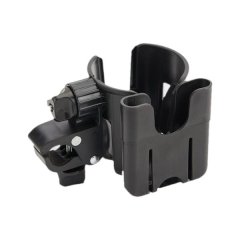 Universal Stroller Cup Holder With Phone Holder 360 Rotatable Bottle Holder