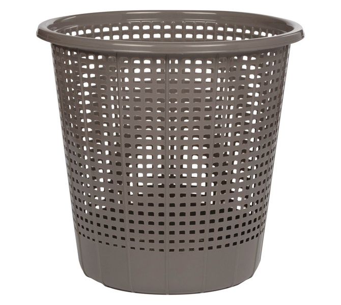 Round Mesh Waste Bin Taupe