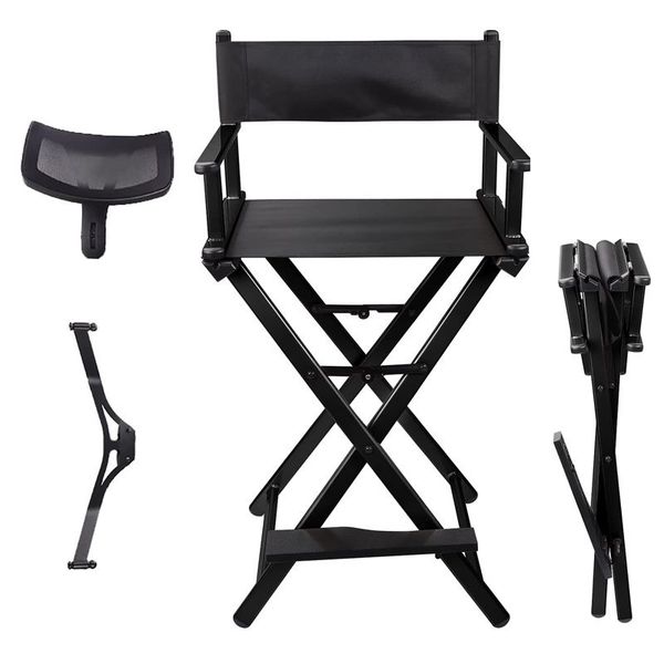 Portable Directors Makeup Artist Tall Folding Studio Chair. BT