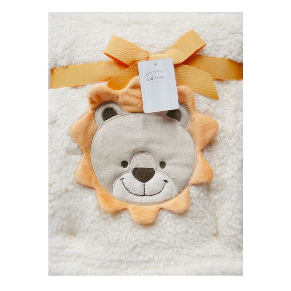 Infants Fleece Receiver - "Beige Bear