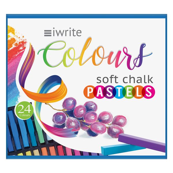 iWrite Colours Soft Chalk Pastels - Pack 24