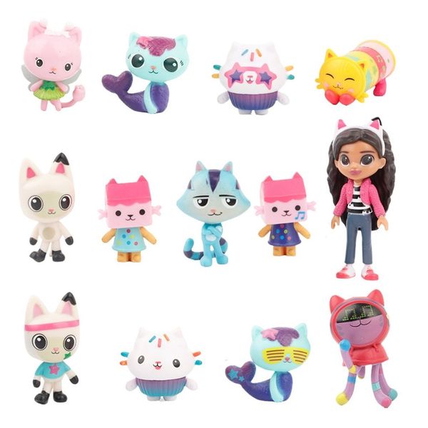 Gabby's Dollhouse: The Movie, Cat-Venture Crew Pack, Toy Figure Set -13Piece