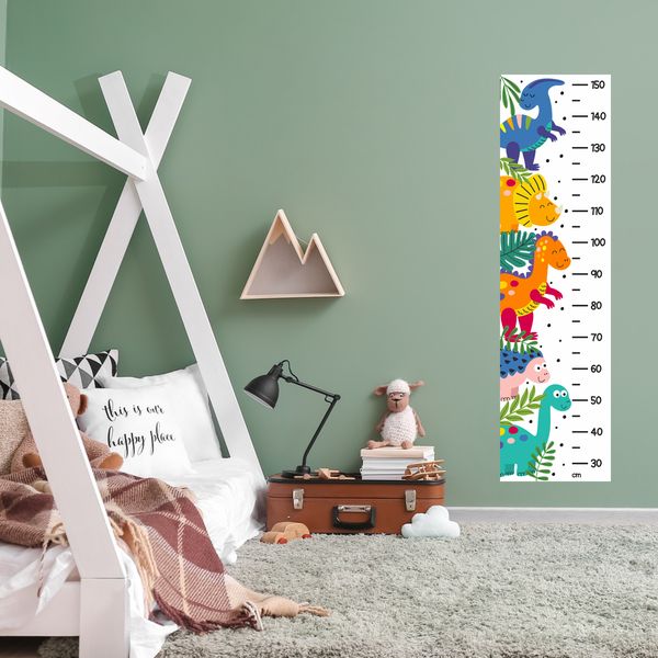 Dinosaurs Height Chart Wall Sticker