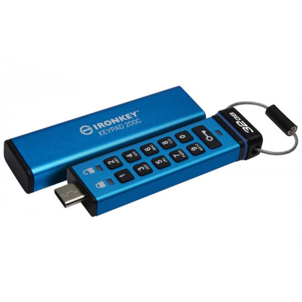 Kingston Technology IronKey Keypad 200 USB flash drive 32 GB USB Type-C