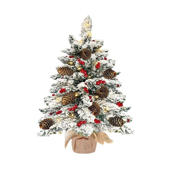 Volamor - Snow Flocked Christmas Pre-Lit Tree 66cm