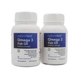 NatureTech Omega 3 Fish Oil Premium Strength - Double Pack