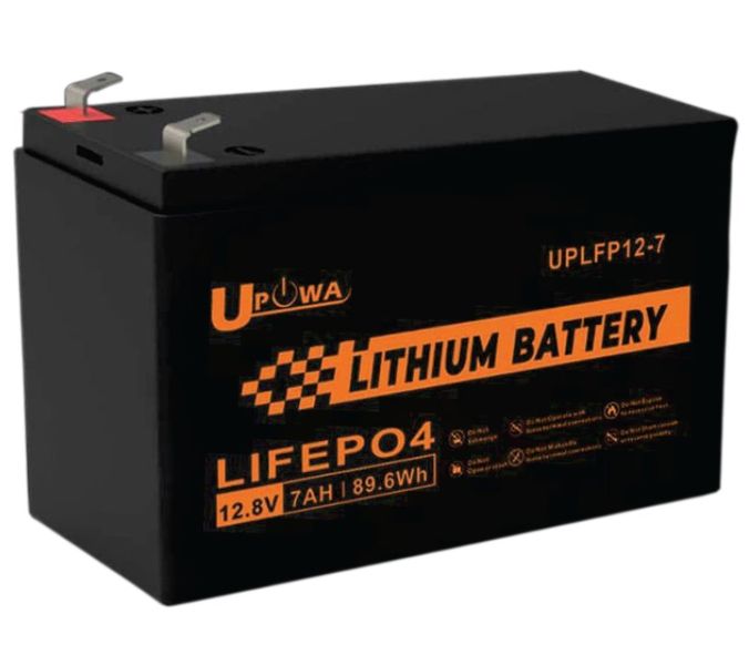 Lithium ion battery 12v 2nd Generation - UPOWA lithium battery -7AH -89.6Wh
