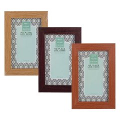 Bulk Pack x 3 Wooden Photo Box Picture Frame For 10x15cm Photo