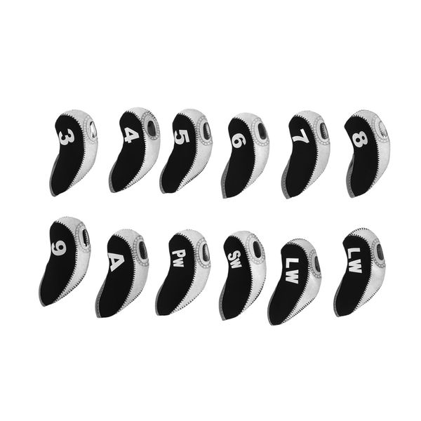 12pc Putter Covers White