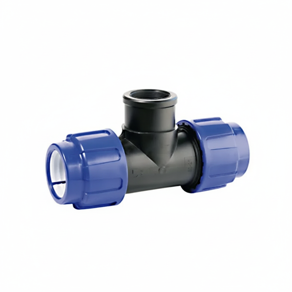 Cepex Female Compression Tee Fitting 50mm x 1/2 Inch for Plumbing